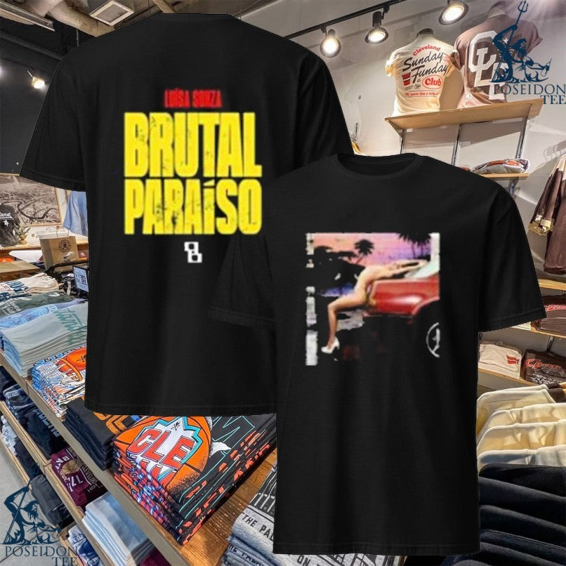 Heart Luisa Sonza Camiseta Preta Brutal Paraiso V T-shirt