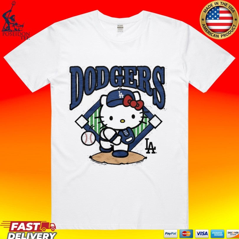 Hello Kitty X Los Angeles Dodgers First Pitcher T-shirt