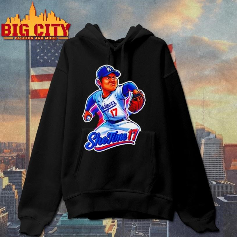 hohei Ohtani La Dodgers Cartoon Caricature Los Angeles Dodgers Mlb Baseball Shirt