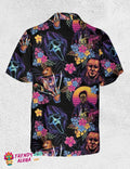 Horror Movie Fanatics Retro Summer Hawaiian Shirt Unisex Collectible