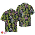 Horror Zombie Head Hawaiian Shirt