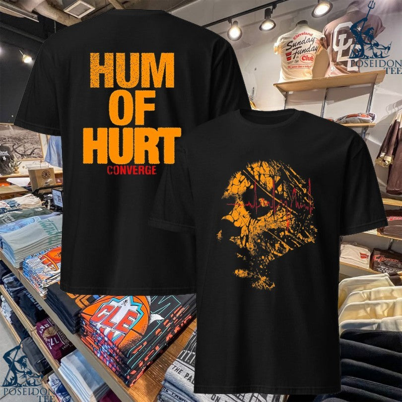 Converge Cult Hum Of Hurt Facewaves Yellow T-shirt
