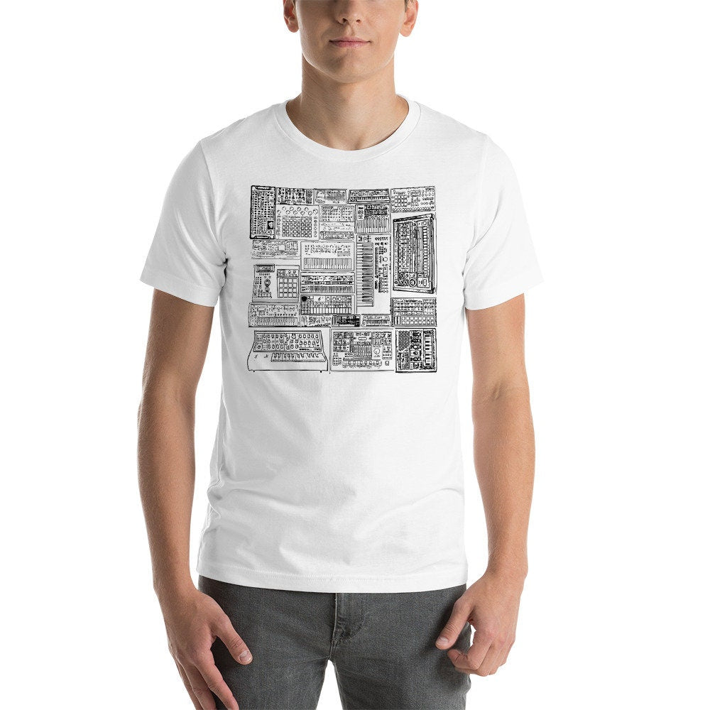 Synthesizers and Drum machines Artwork tshirt