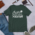 Funny St. Patrick's Day Shirt for Runners Irish I Was Faster Short-Sleeve Unisex T-Shirt