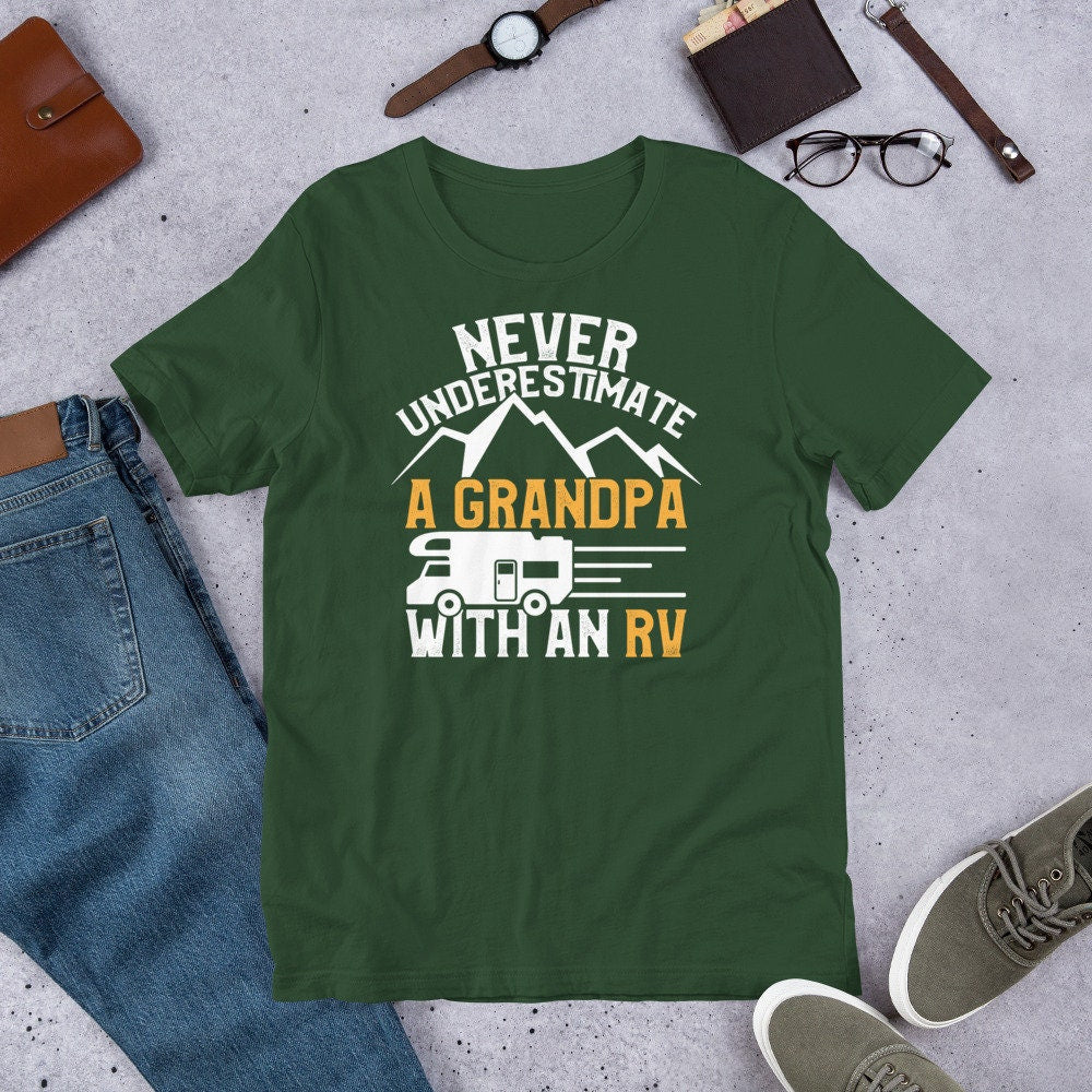 Grandpa RV Shirt Never Underestimate A Grandpa with an RV Tee