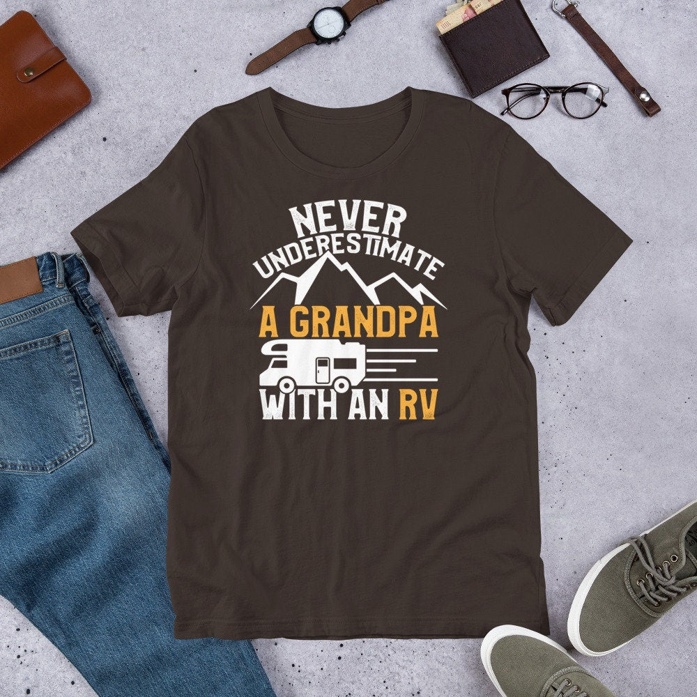 Grandpa RV Shirt Never Underestimate A Grandpa with an RV Tee