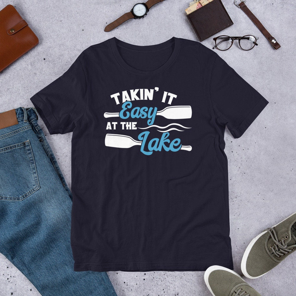 Summertime Lake Shirt Takin It Easy at Lake Boating Tee
