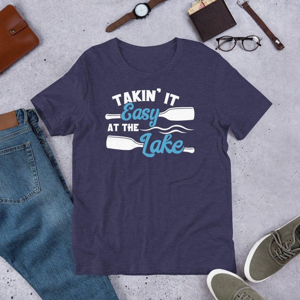 Summertime Lake Shirt Takin It Easy at Lake Boating Tee