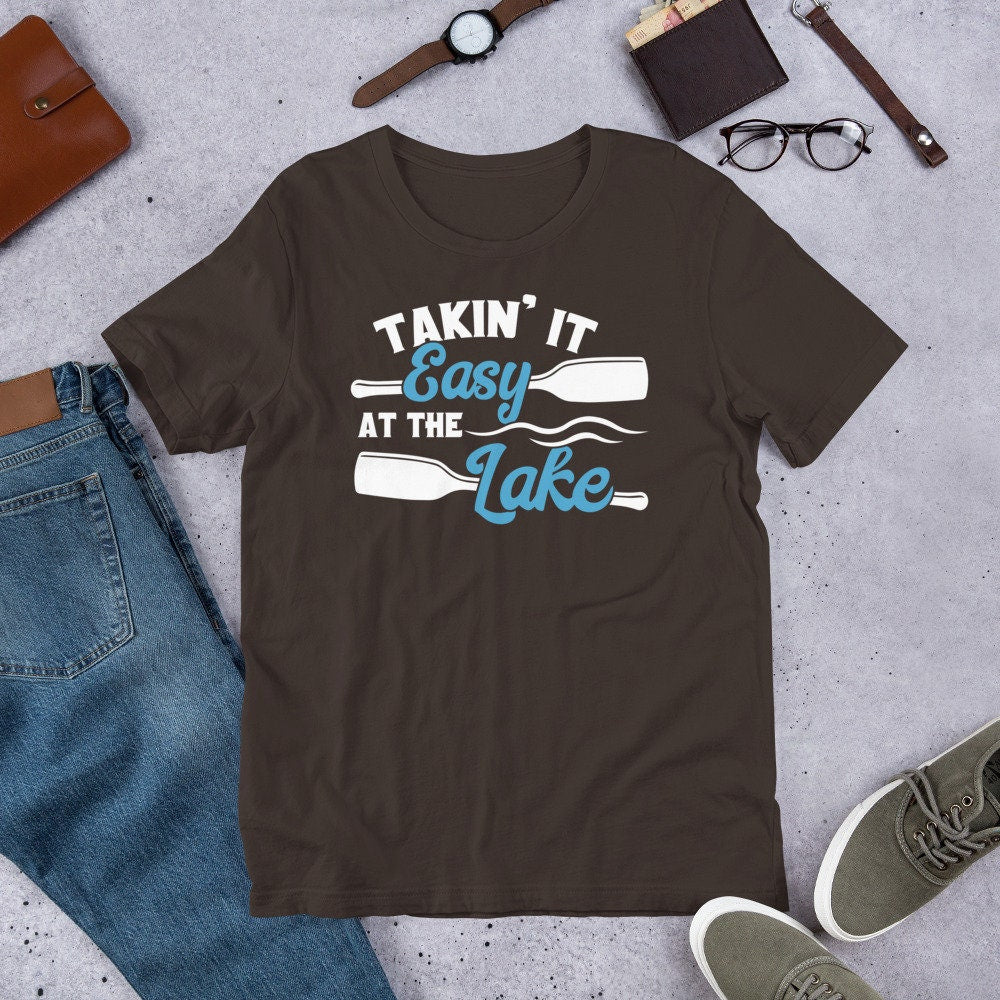 Summertime Lake Shirt Takin It Easy at Lake Boating Tee