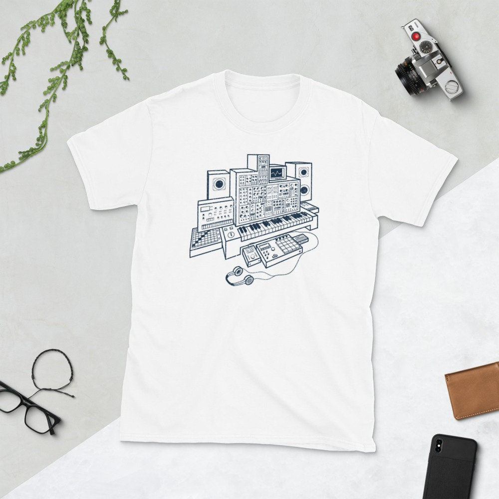 Modular Synthesizer T-Shirt for Dawless Electronic Musician