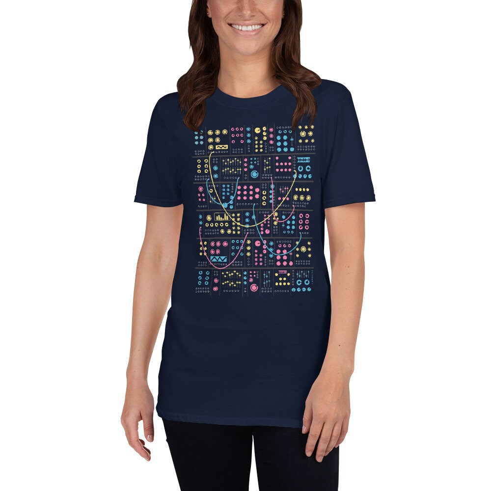 Modular synthesizer Synthwave T-Shirt