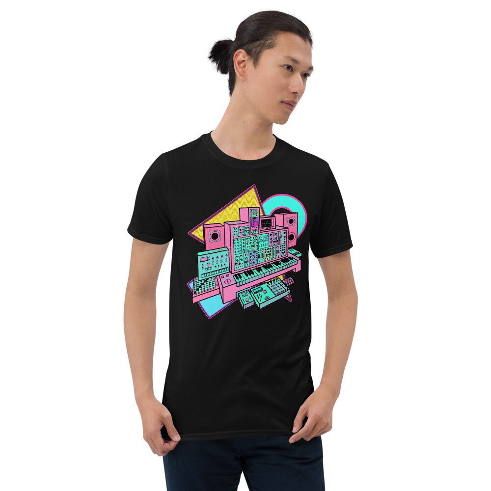 Synthwave Synthesizer T-Shirt for Musician