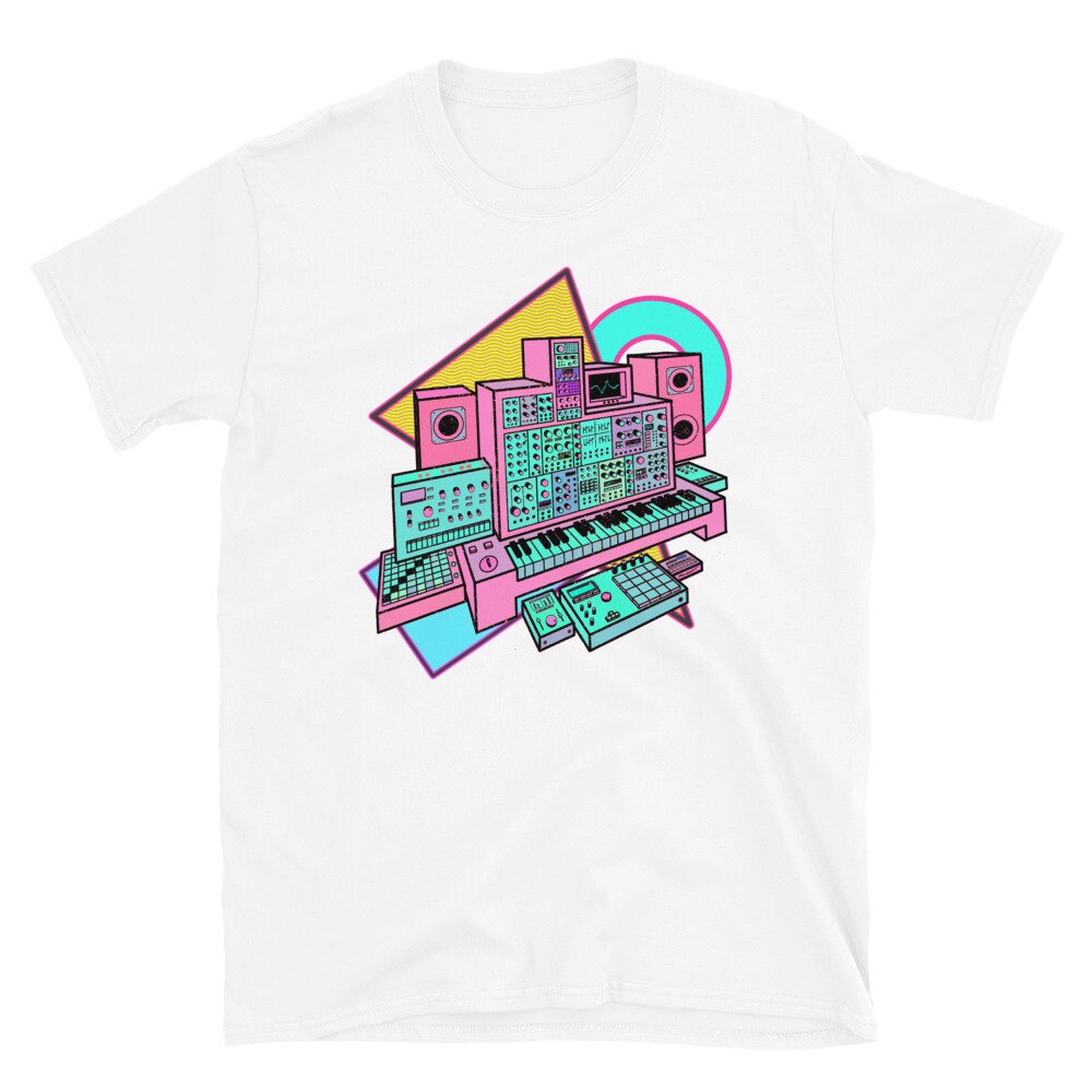 Synthwave Synthesizer T-Shirt for Musician