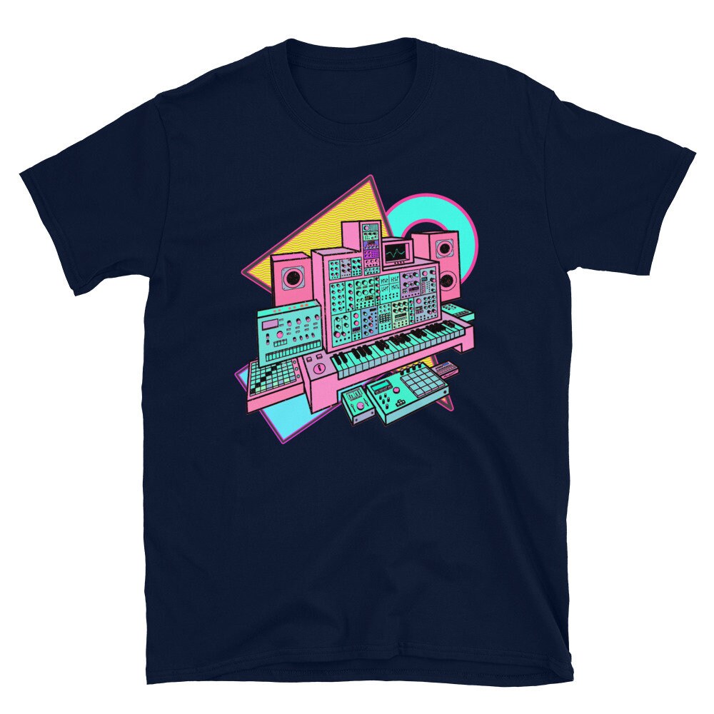 Synthwave Synthesizer T-Shirt for Musician