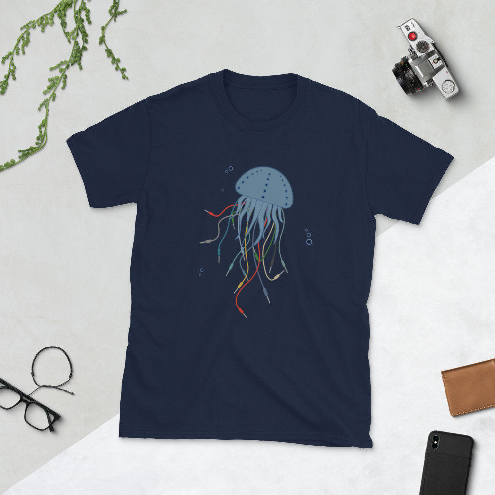Modular Jellyfish Synthesizer T-Shirt for Musician