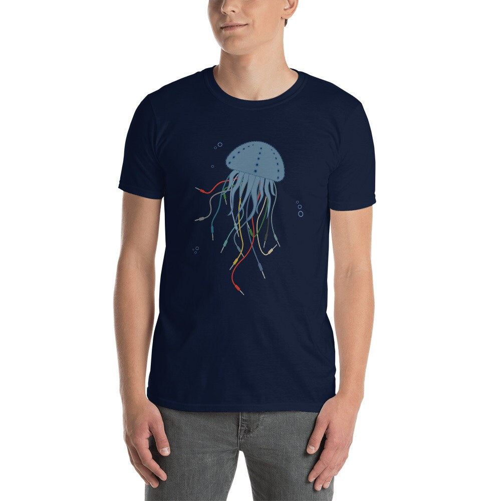 Modular Jellyfish Synthesizer T-Shirt for Musician