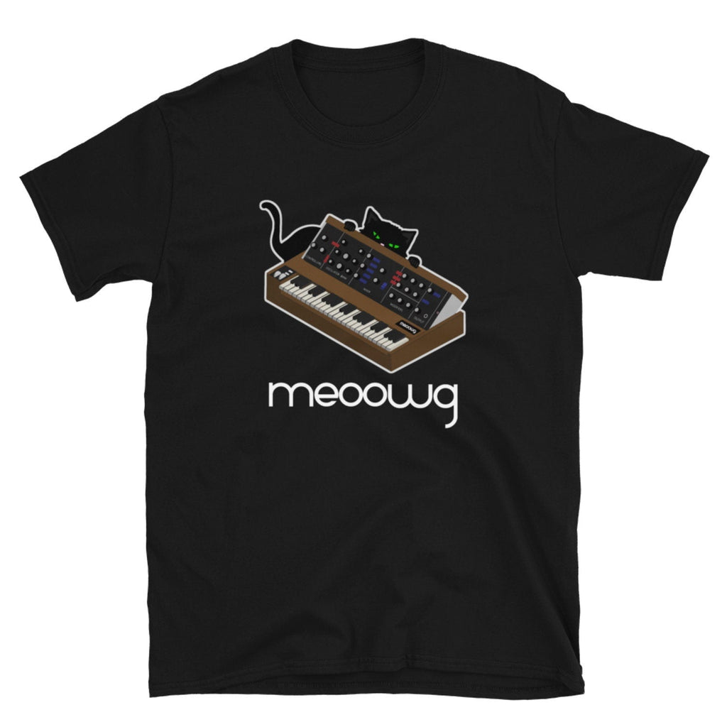 Funny Synthesizer T shirt Cat Meow