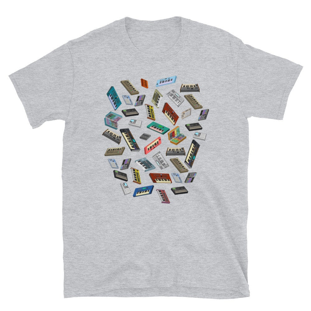 Synth Pixel Art Synthesizer T-Shirt