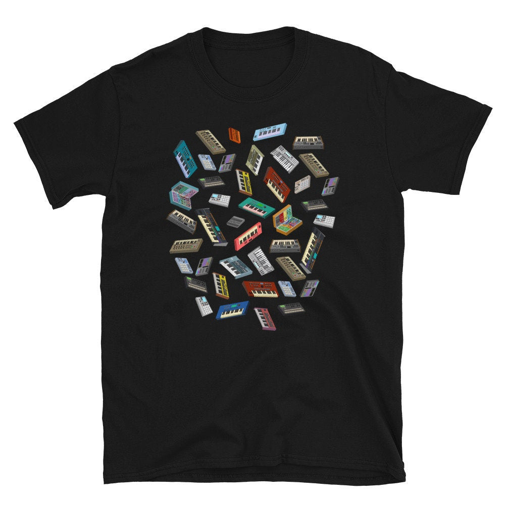 Synth Pixel Art Synthesizer T-Shirt