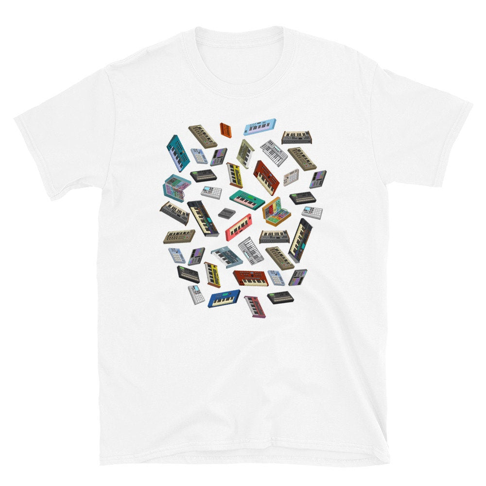 Synth Pixel Art Synthesizer T-Shirt