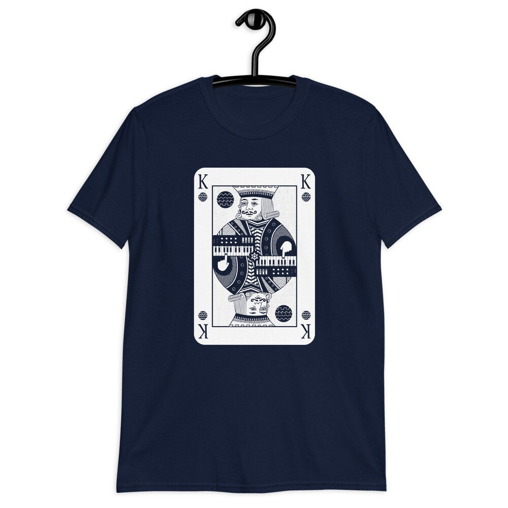 Synthesizer King Card Funny T-Shirt for Electronic Musician