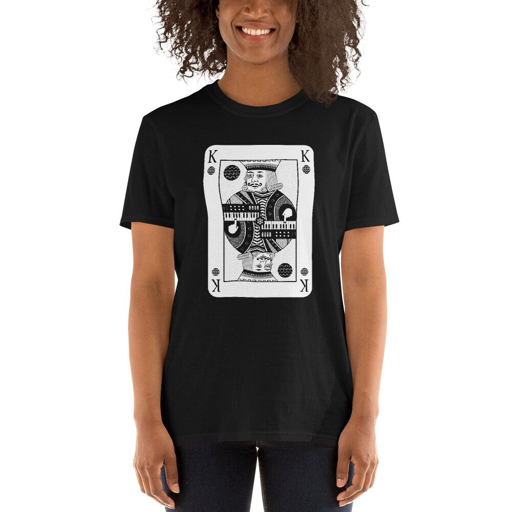 Synthesizer King Card Funny T-Shirt for Electronic Musician