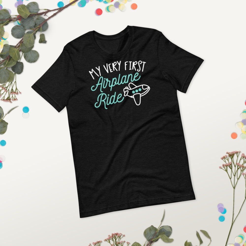 First Plane Flight Shirt My Very First Airplane Ride Unisex Short Sleeve Jersey T-Shirt