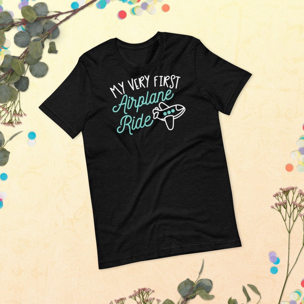 First Plane Flight Shirt My Very First Airplane Ride Unisex Short Sleeve Jersey T-Shirt
