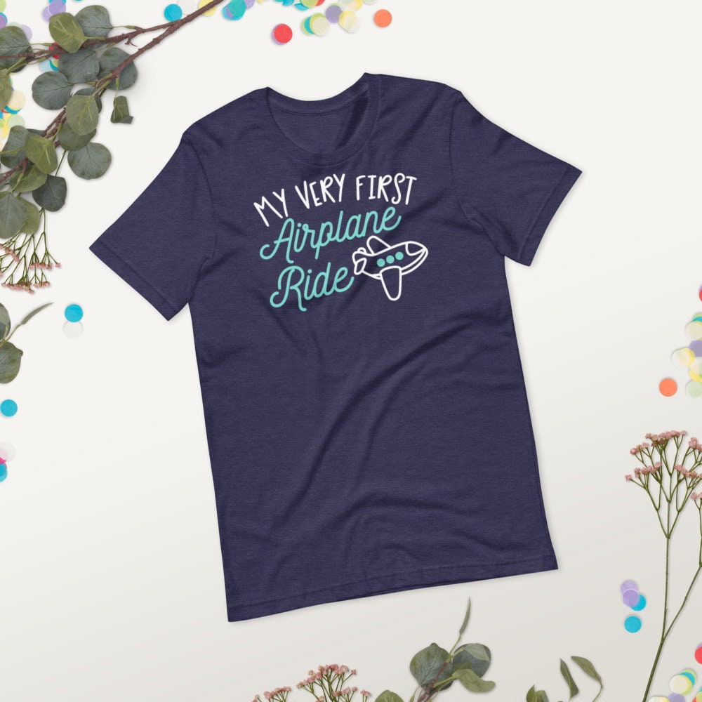 First Plane Flight Shirt My Very First Airplane Ride Unisex Short Sleeve Jersey T-Shirt