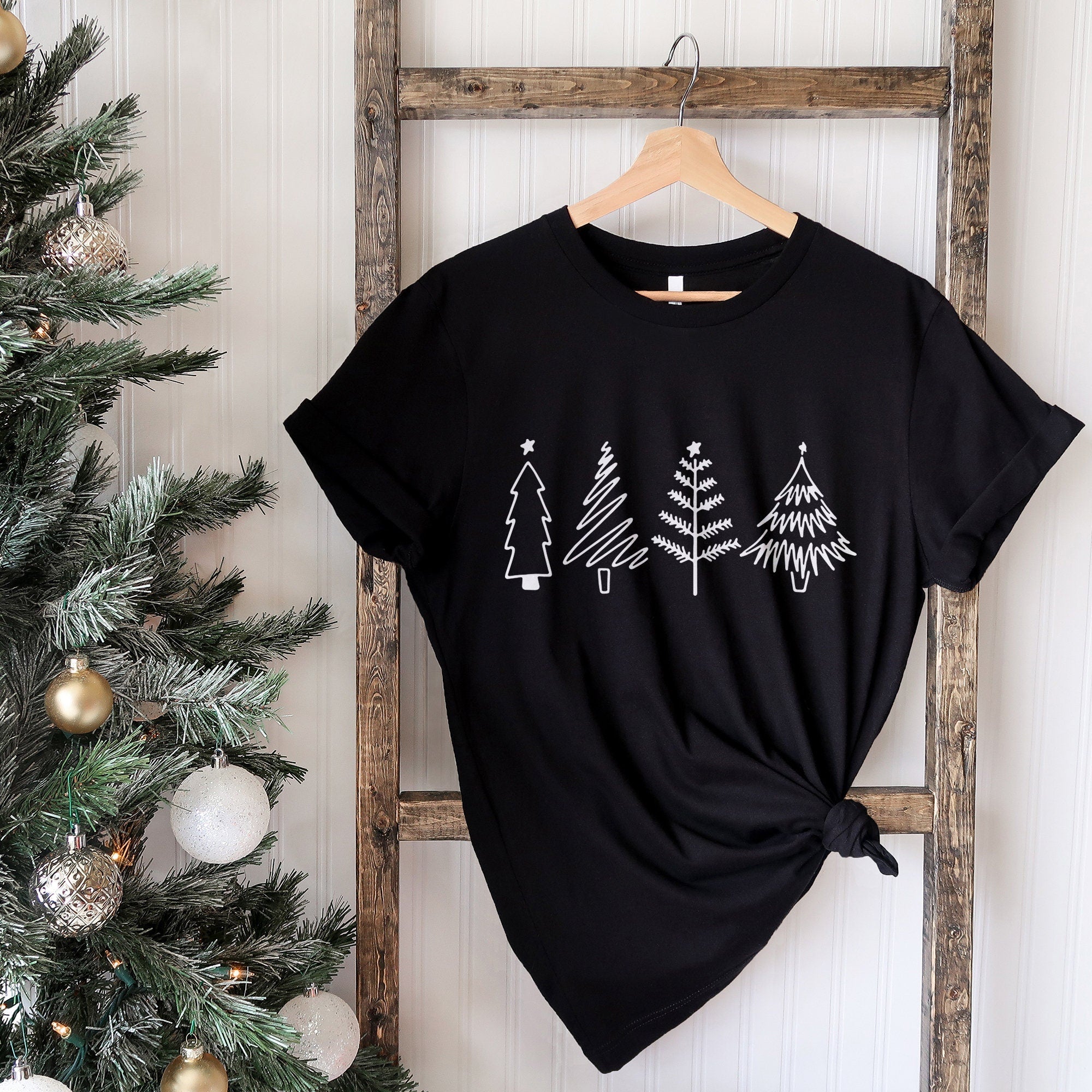 Christmas Trees Shirt, Christmas Shirts for Women, Merry Christmas Shirt, Christmas Party Shirt, Pine Trees Shirt, Funny Christmas Shirt