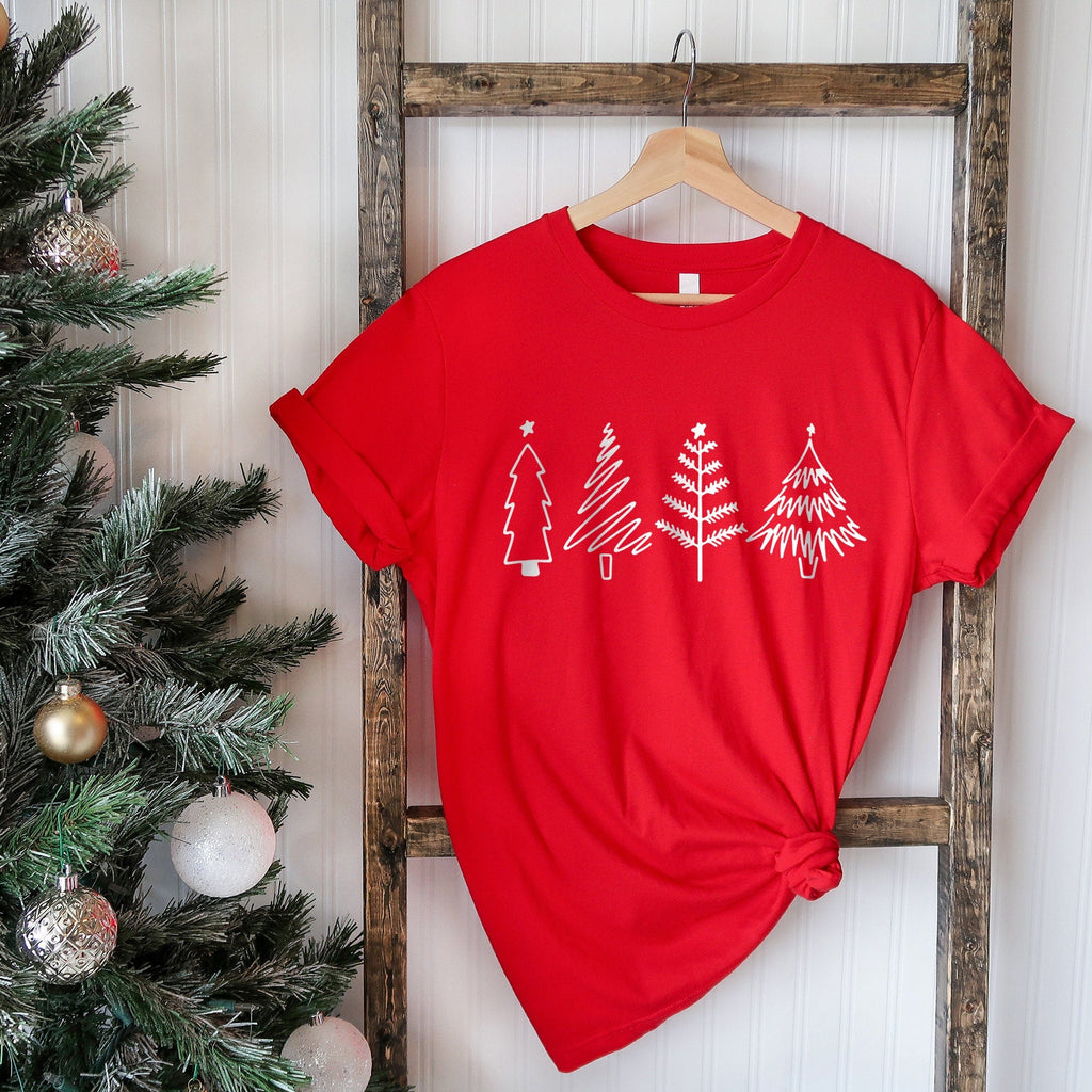 Christmas Trees Shirt, Christmas Shirts for Women, Merry Christmas Shirt, Christmas Party Shirt, Pine Trees Shirt, Funny Christmas Shirt
