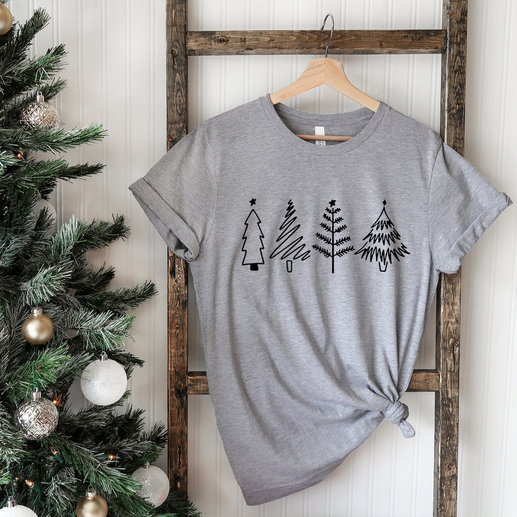 Christmas Trees Shirt, Christmas Shirts for Women, Merry Christmas Shirt, Christmas Party Shirt, Pine Trees Shirt, Funny Christmas Shirt