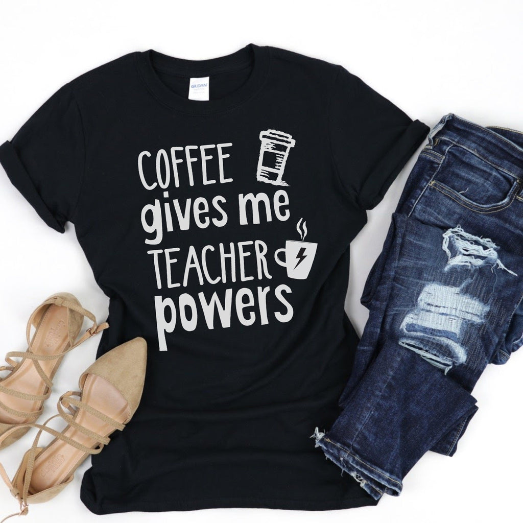 Coffee Teach Repeat, Teacher Shirt, Preschool Teacher, School Shirt, Teacher Gift, Teacher Appreciation Shirt, Custom Teacher Shirt, Custom