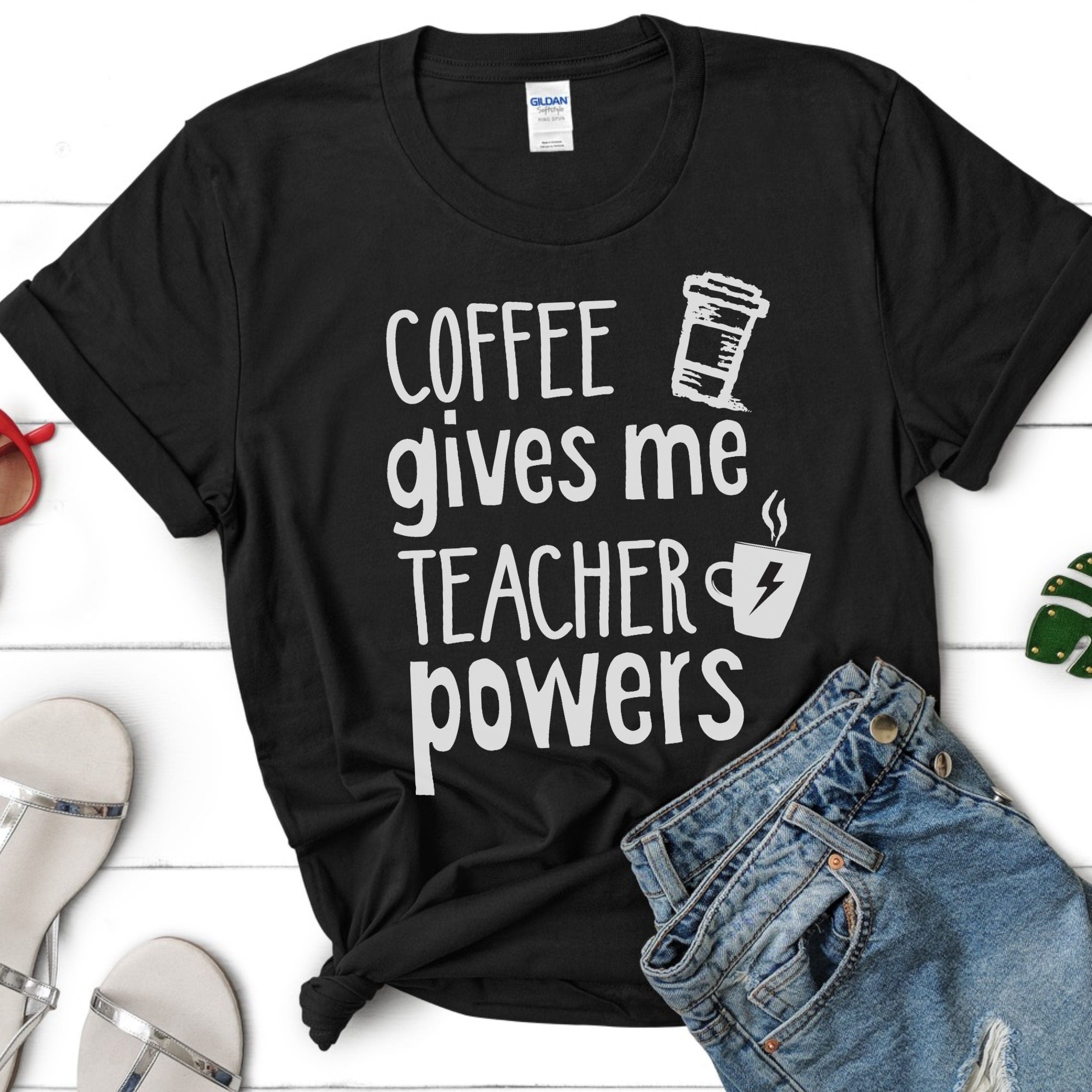 Coffee Teach Repeat, Teacher Shirt, Preschool Teacher, School Shirt, Teacher Gift, Teacher Appreciation Shirt, Custom Teacher Shirt, Custom