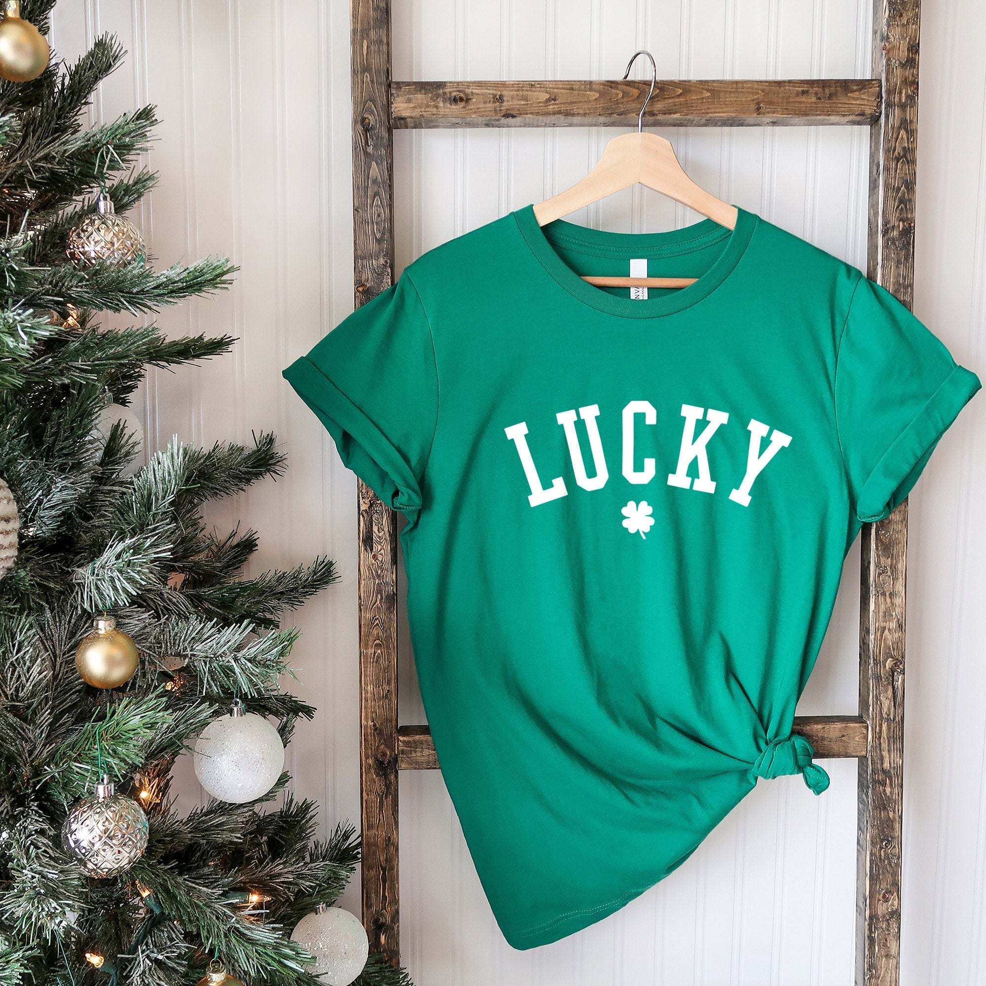 Lucky Shirt, St Patricks Day Shirt, St Patty Day Shirt, Women Shirt for Shamrock, Irish Woman Shirt, Saint Paddy Shirt, Gift for Irish Woman