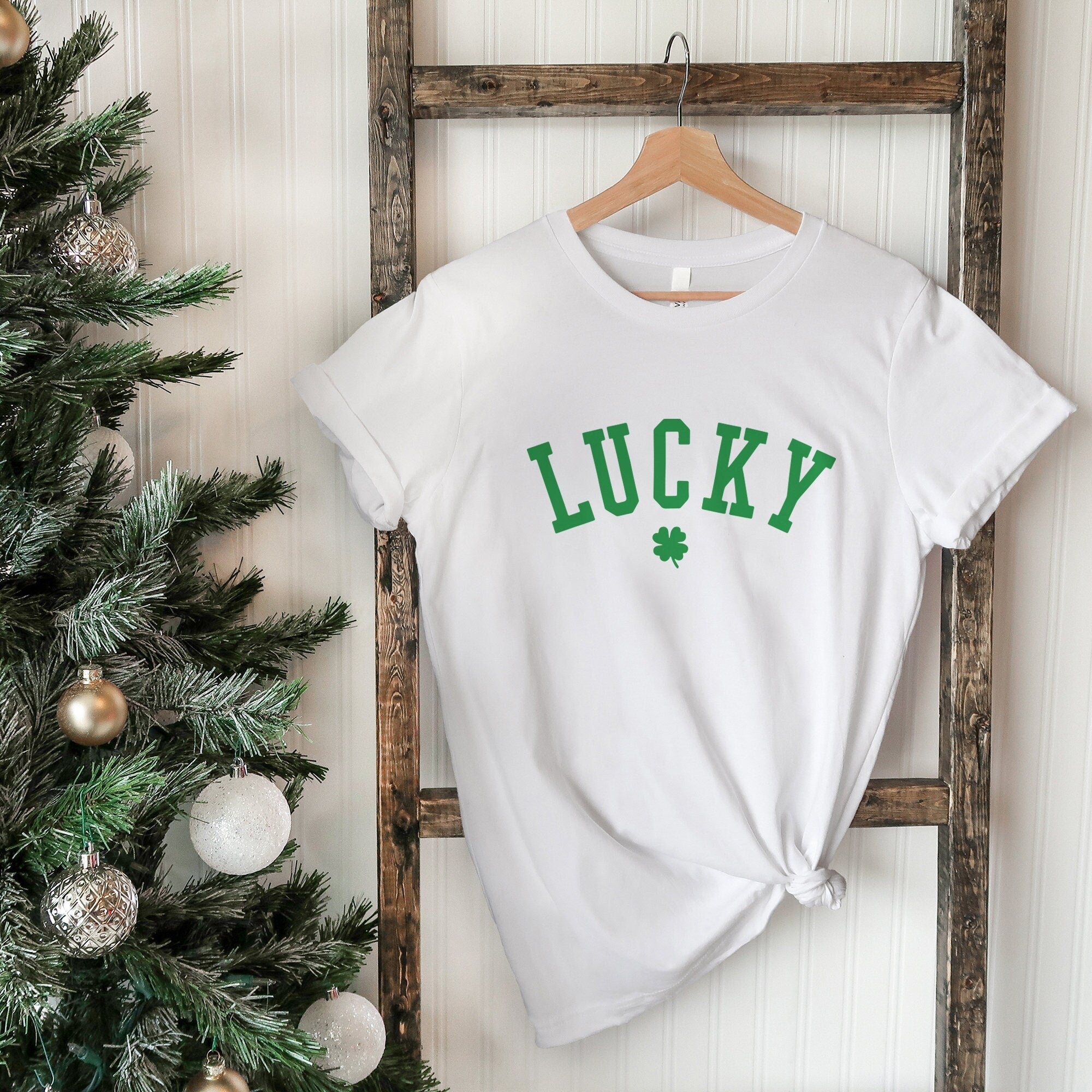 Lucky Shirt, St Patricks Day Shirt, St Patty Day Shirt, Women Shirt for Shamrock, Irish Woman Shirt, Saint Paddy Shirt, Gift for Irish Woman
