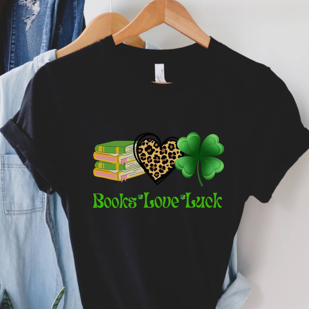 Books Love Luck Shirt, Bookaholic Shirt, One More Chapter Reading Shirt, Bookworm, Book Lover, Librarian Shirts, Teacher Book Shirt, Write