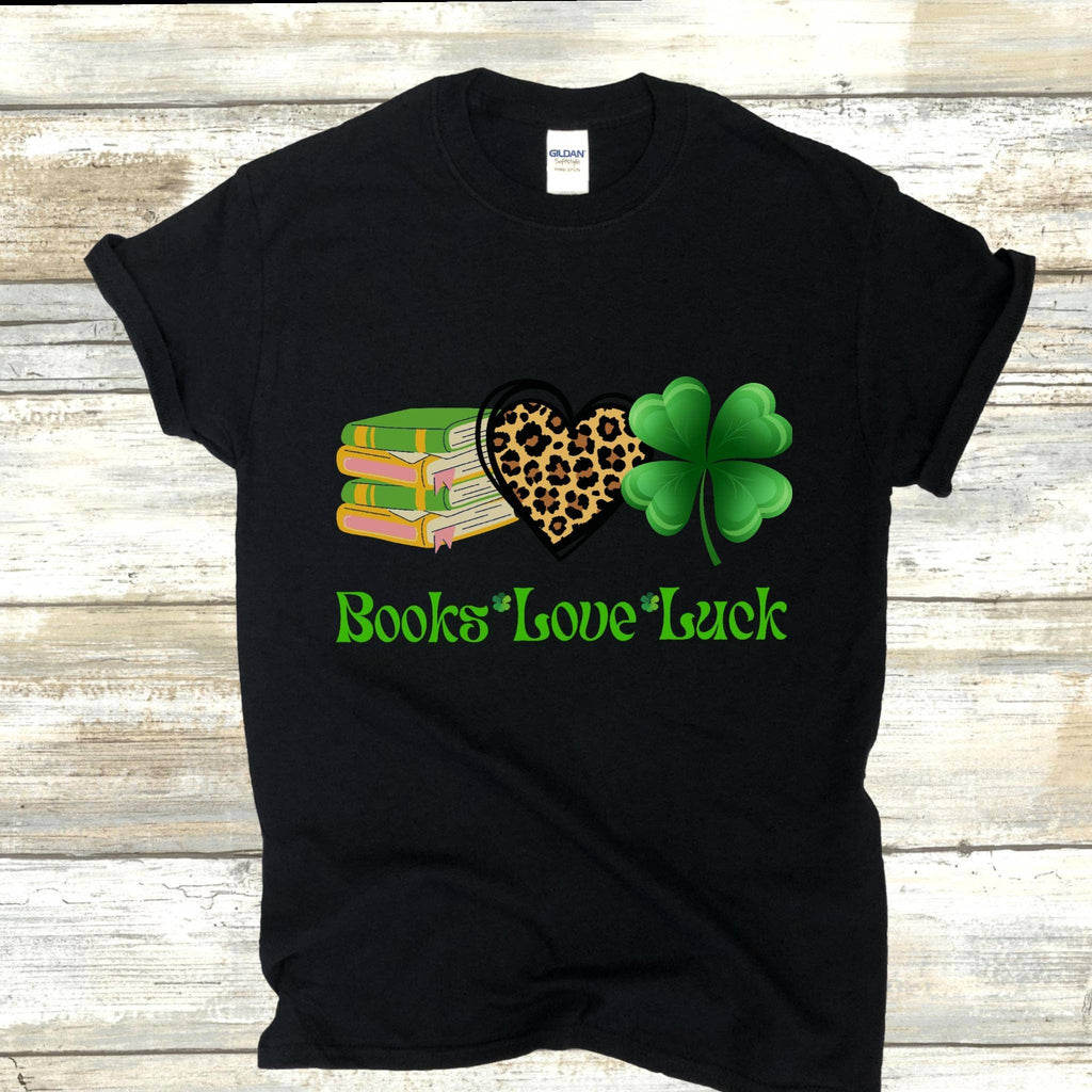 Books Love Luck Shirt, Bookaholic Shirt, One More Chapter Reading Shirt, Bookworm, Book Lover, Librarian Shirts, Teacher Book Shirt, Write