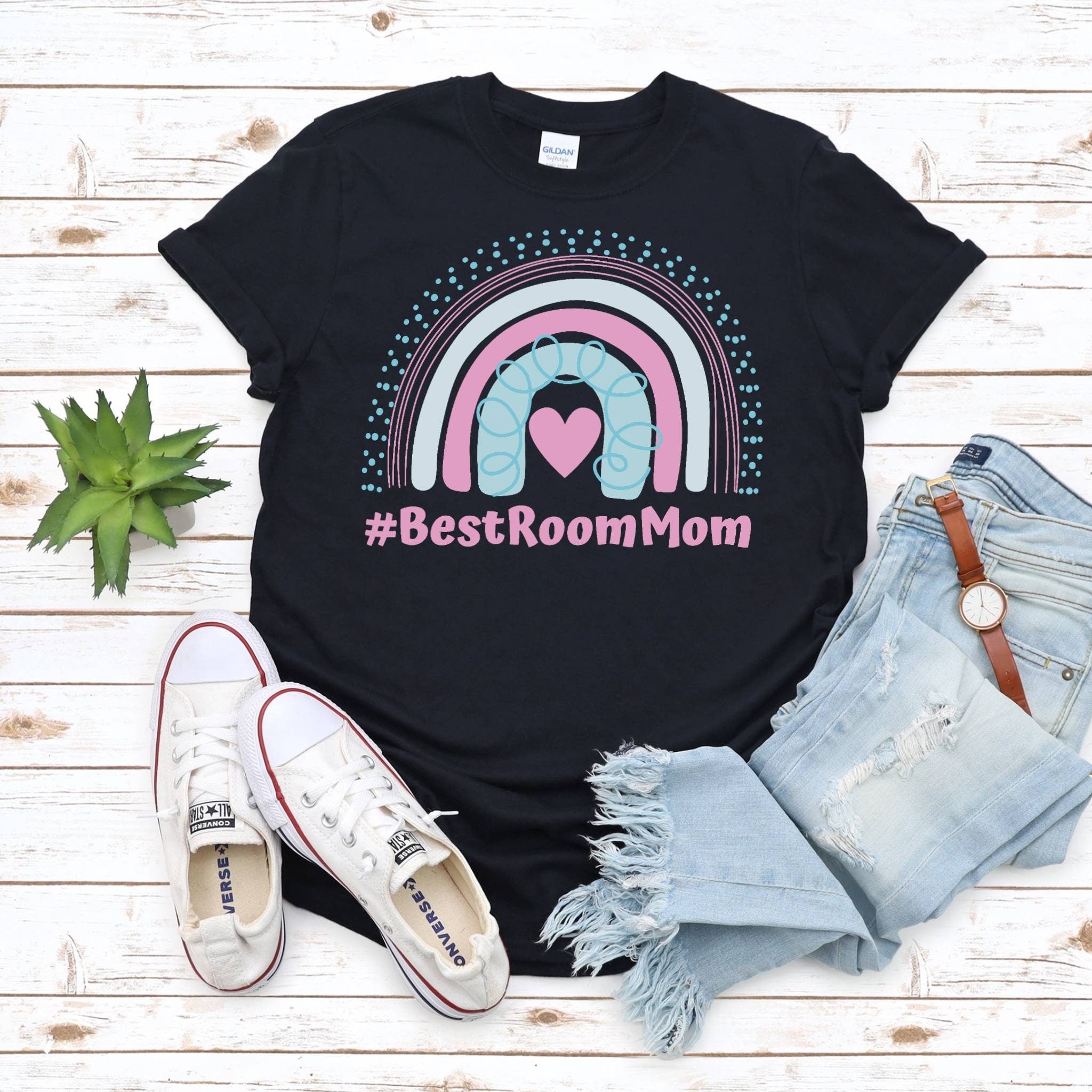 Room Mom Shirt, School Volunteer Shirt, Volunteer Appreciation, Eduation, Ruler and Rainbow Shirt, PTO Thank You Shirt, Gift for Parent, Tee