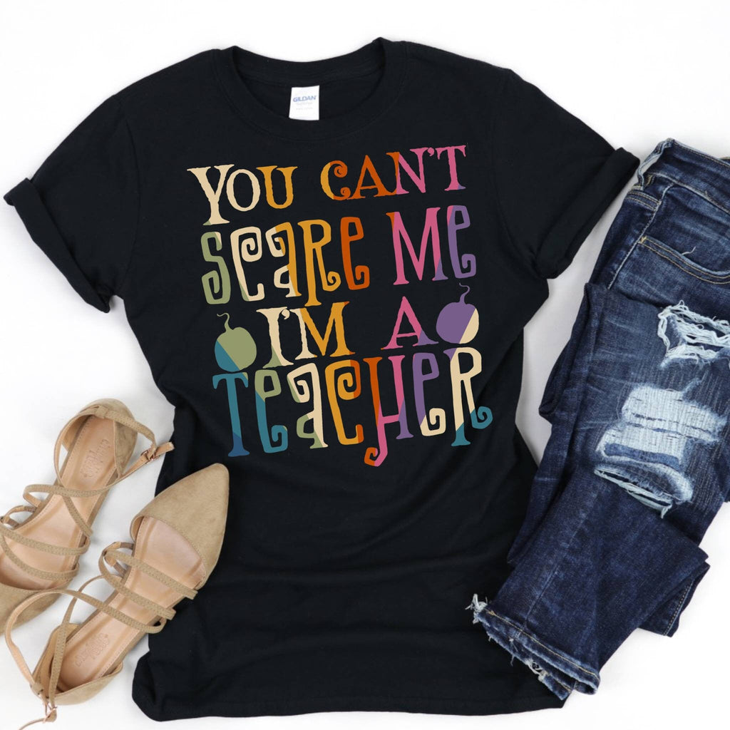 Retro Teacher Halloween Shirt, Spooky Teacher Shirt, Book Lover Tshirt, Matching Teacher Team Shirt Halloween School Shirt, Trendy Halloween