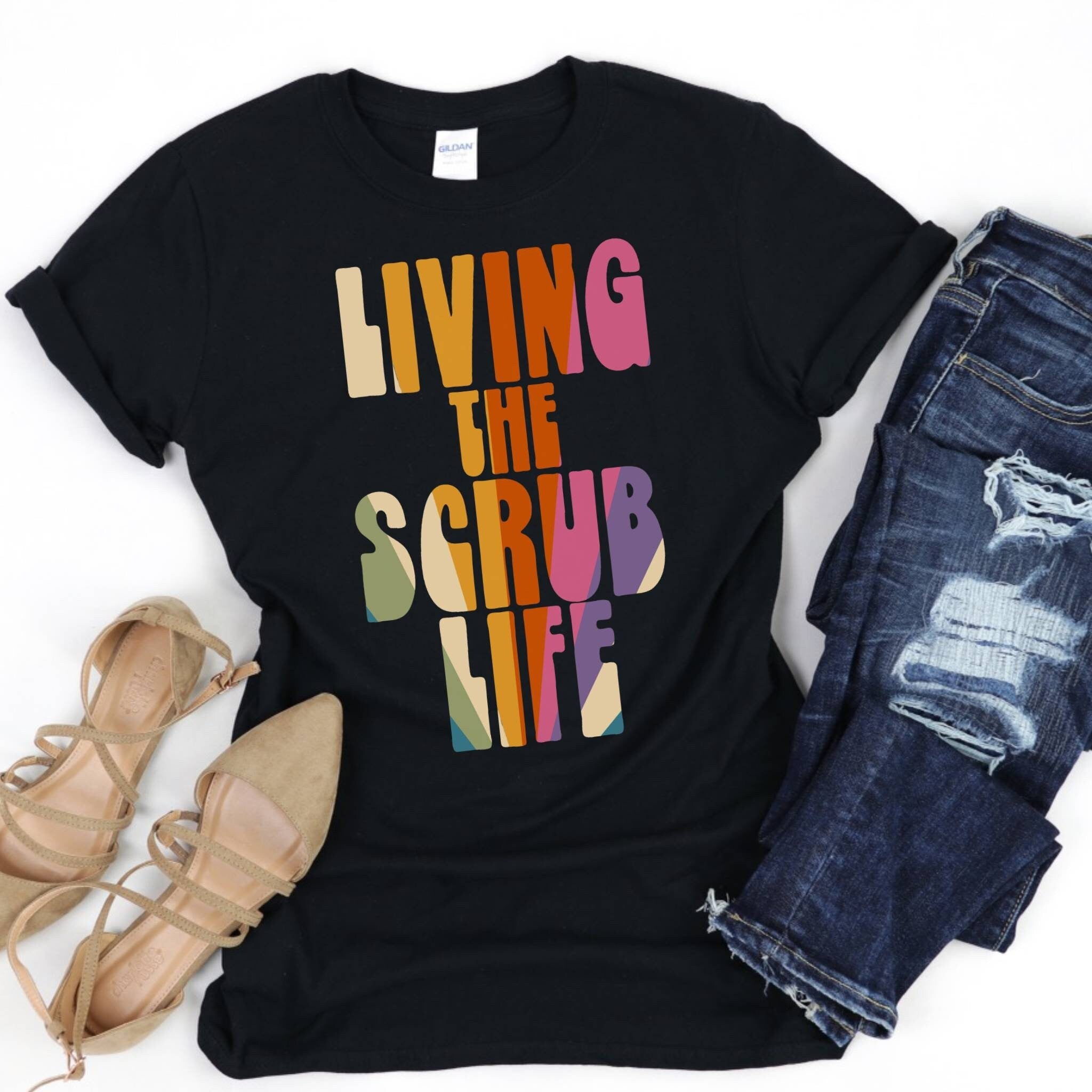 Scrub Life Tee, Nurse Shirt, Friends Nurse Shirt, Nursing School T Shirt Nursing School Tee, Nurse Shirt Funny Nursing Shirt Nurse Coffee