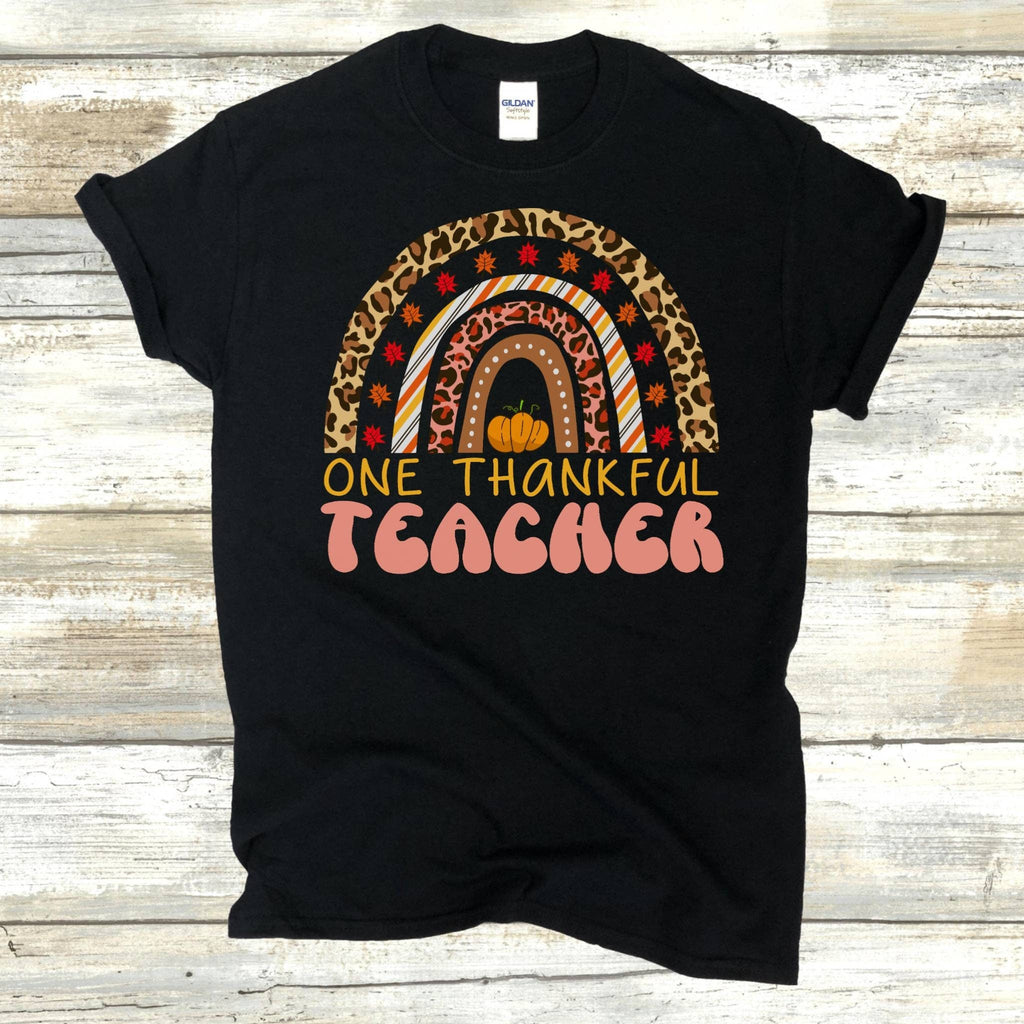 One Thankful Teacher, Teacher Thanksgiving Shirt, Cute Turkey Teacher Shirt, Teacher Gift, Thankful Shirt, Cute Turkey Shirt, Teacher Shirt