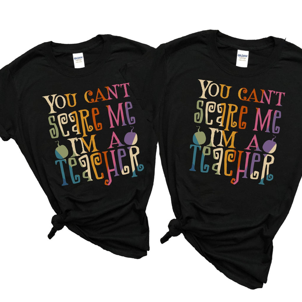 Halloween Shirts | Spooky Teacher Shirt | Teacher Shirts | Teacher Halloween Shirts | Retro Halloween Teacher | Kindergarten Teacher Tee |