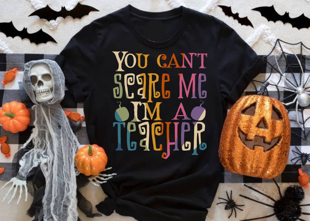Retro Teacher Halloween Shirt, Spooky Teacher Shirt, Book Lover Tshirt, Matching Teacher Team Shirt Halloween School Shirt, Trendy Halloween