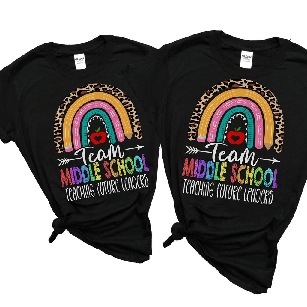 Teacher TShirt, Teacher Shirt, Retro Teacher Shirt, Middle School Teacher Shirt, Rainbow Teacher T-Shirt, Sixth Grade, Seventh Grade Teacher