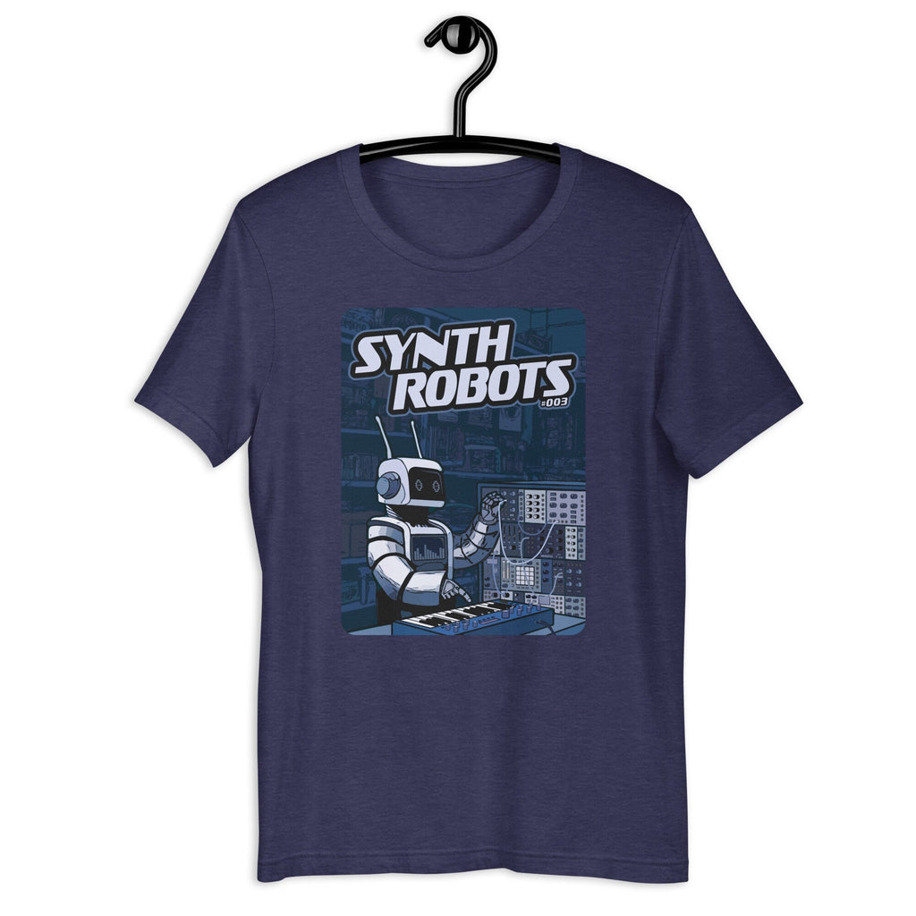 Synth Robots 003 Funny Robot t-shirt for Musician playing the Synthesizer