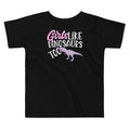 Dinosaur Shirt for Girls Like Dinosaurs Too Funny Toddler Short Sleeve Tee
