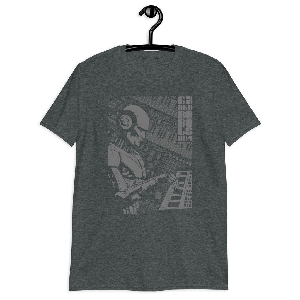 Synth robots 004 t-shirt for music producer and synthesizer musician