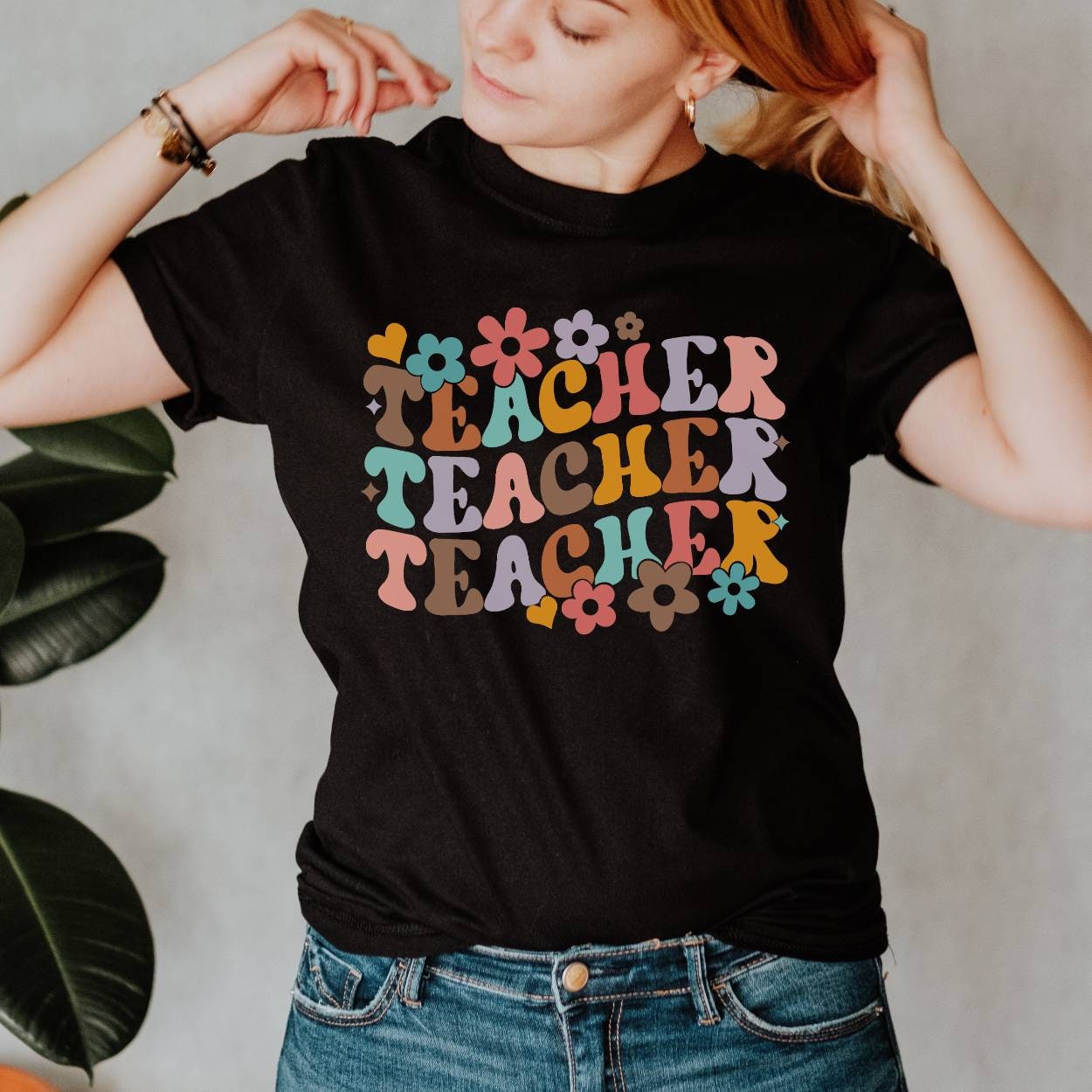 Custom Teacher Shirt, Teacher Team Shirts, Personalized School tshirt, Teacher Gift, Groovy Retro Teacher Shirt, Elementary Teacher TShirt
