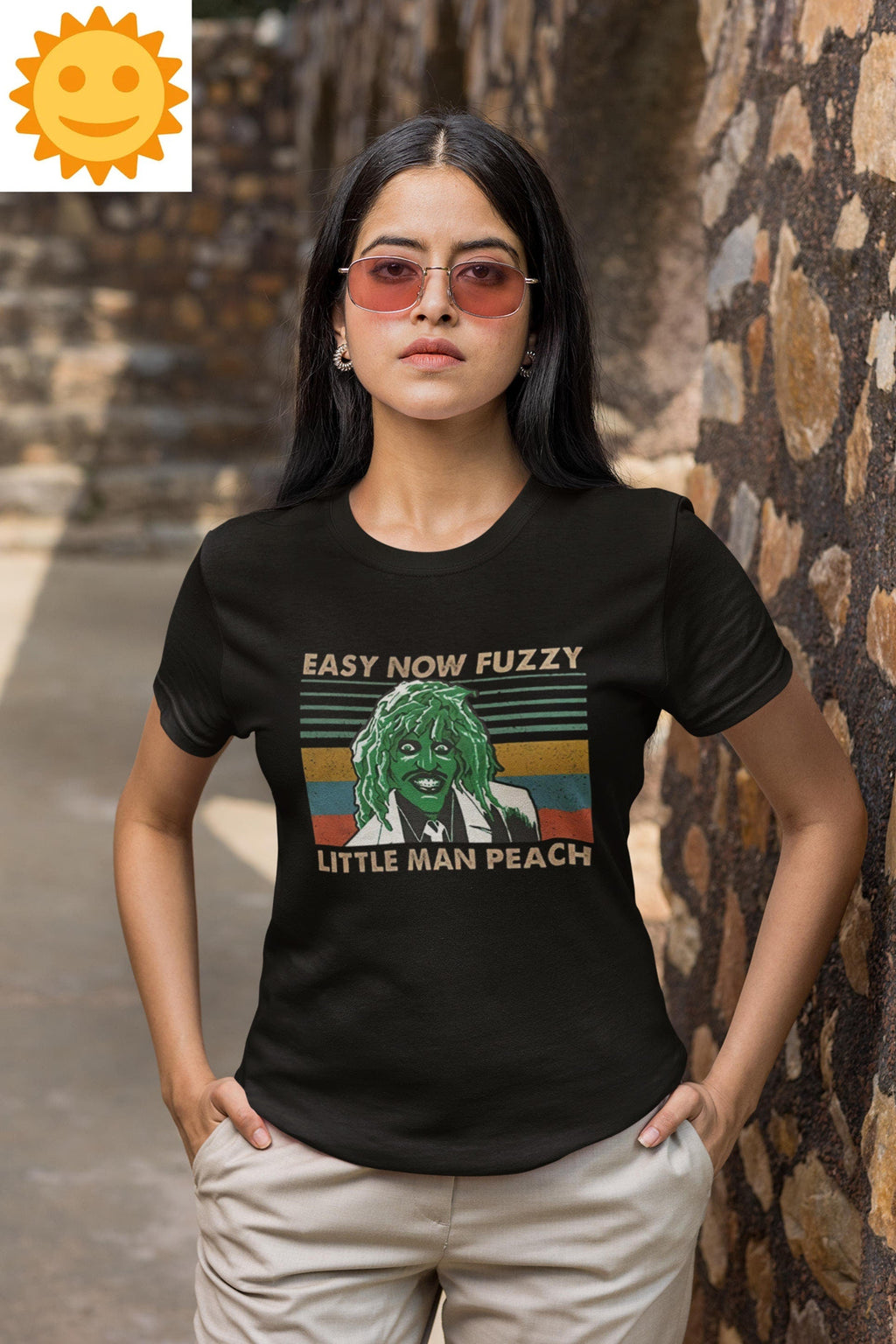 Old Gregg Easy Now Fuzzy Little Man Peach Vintage T-Shirt, The Mighty Boosh Shirt, Old Gregg Shirt, Horror Movie Shirt, Halloween Shirt